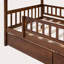Lit simple en bois avec deux tiroirs-431715154