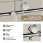 Porte de douche coulissante simple sans cadre