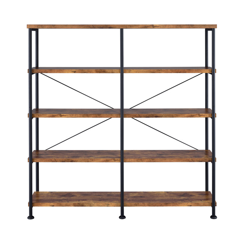 Bibliothèque double largeur, Brun