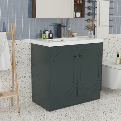 Meuble-lavabo 36 po avec lavabo en résine