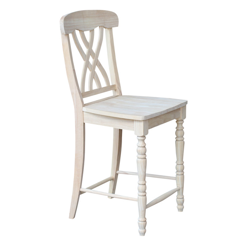 Guzik Solid Wood Counter Stool