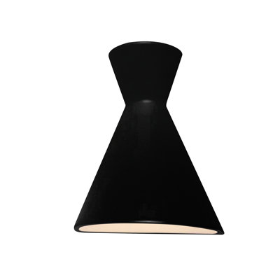 Ambiance - Retro LED Wall Sconce (Outdoor) - Closed Top - Carbon - Matte Black