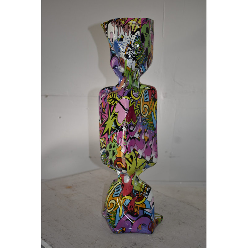 Nifao Collection  Homerville Graffiti Candy Statue Made of Resin Size: 9" x 8" x 24"H Edit