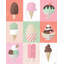 «Bungalow Rose Louise», art sur toile tendue par Gigi Gallery: Ice Cream-1150337115
