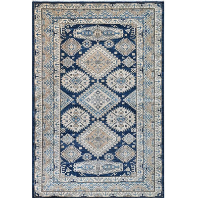 Transitional One-of-a-Kind Rectangle 5'11" X 8'5" Wool Area Rug Blue