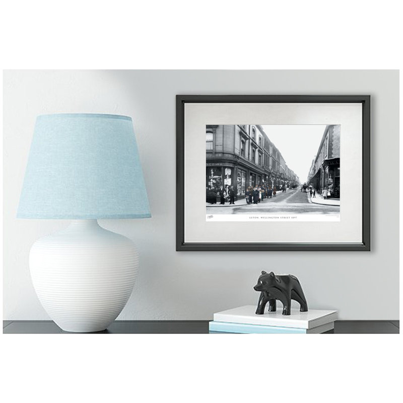 Luton, Wellington Street 1897 - Single Picture Frame Print, 60cm H X 80cm W x 2cm D
