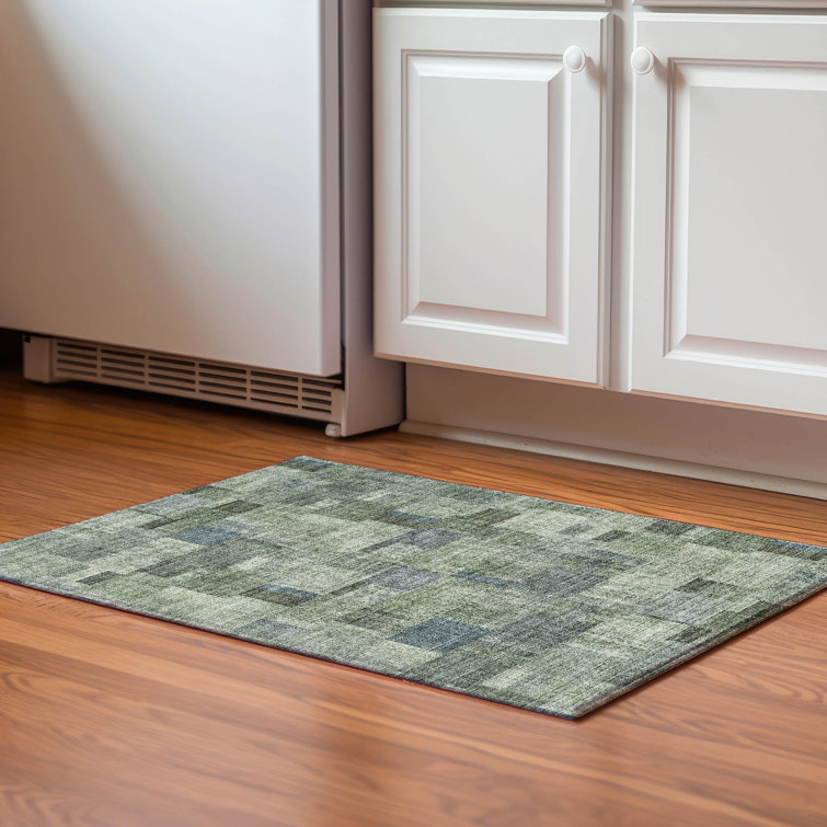 Premium Machine Washable Cerrito Green Rug