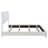 Clapp Wood Eastern King LED Panel Bed White High Gloss-20437064