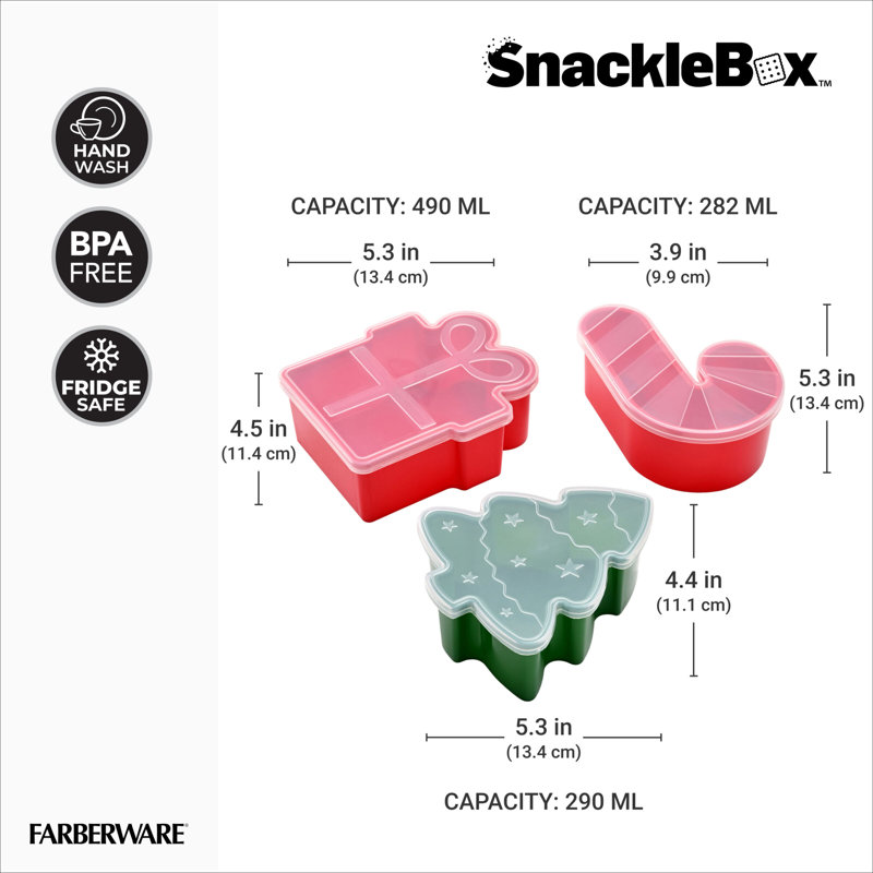 Faberware Snacklebox Christmas Minis