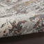 Tapis gris / multicolore Keishasha, facile à nettoyer, sans perte de poils, chambre à coucher, salon, salle à manger, cuisine-1839606539