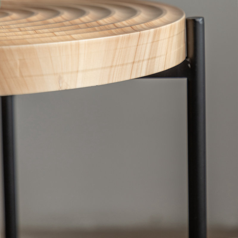 Table basse Heydi, H 23,42 po x l 18,9 po x P 18,9 po, Brun / brun foncé
