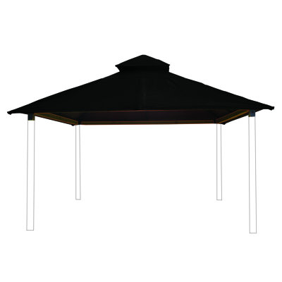 Fixation de toit L 12 pi. D Pavillon de jardin en bois massif