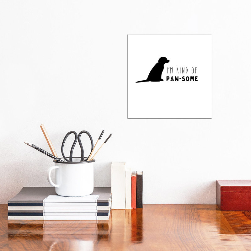 Pawesome Dog by - Wrapped Canvas Graphic Art, 30.48 cm H x 30.48 cm W