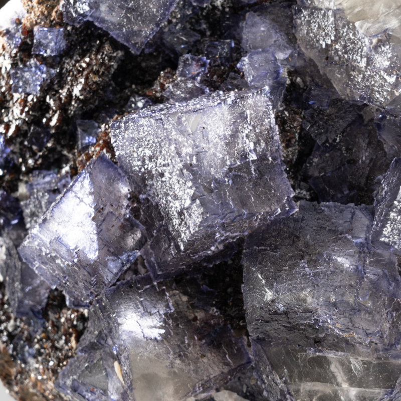 Genuine Purple Fluorite Cluster