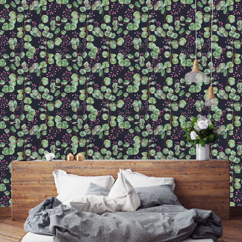 Rouleau de papier peint à peler et coller Prana Eucalyptus, L 16,67 po x l 25 po