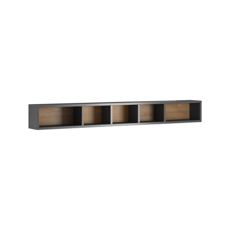 Toledo Floating Shelf, Grey/Oak San Remo