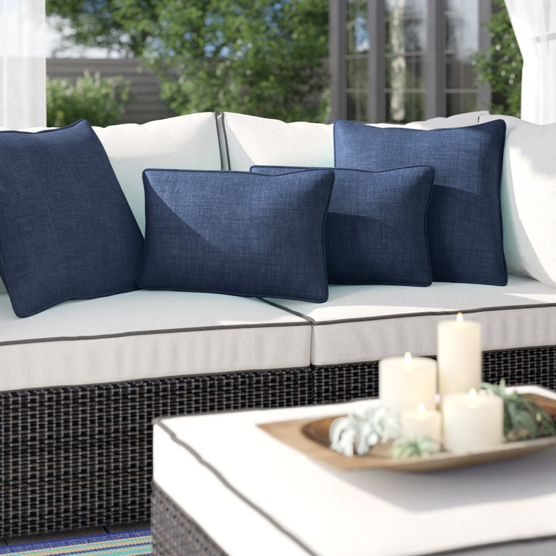 Coussin décoratif extérieur, Bleu