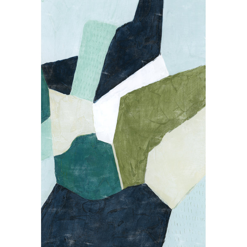 Dirty Martini I - Painting on Canvas, 122 cm H x 81 cm W, Black Floater Frame