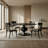 Katana Oval Metal Dining Table