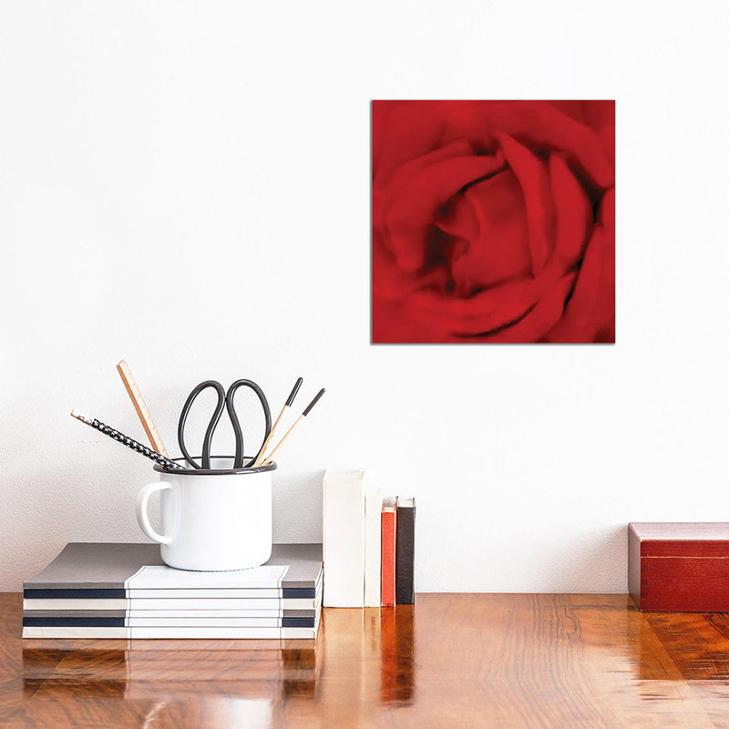 Red Umbrella Paris II by Kimberly Allen - Wrapped Canvas Print, 30.48 cm H x 30.48 cm W