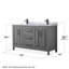 Daria 60'' W Double Vanity-97961481-97961484