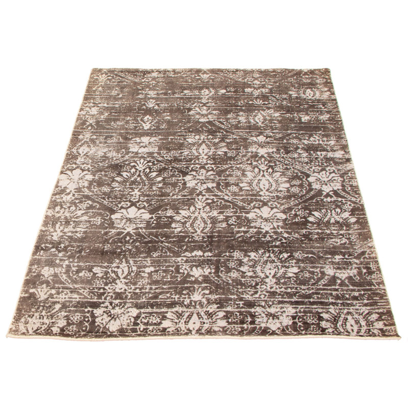 Tapis brun foncé noué à la main Egmont