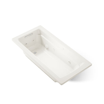 Baignoire tourbillon encastrée avec drain et chauffe-eau Archer® 66 po x 32 po