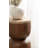 Teo Modern Sculptural Mango Wood Round Drink Table-1118353038
