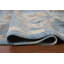 Tapis bleu teint à la main Oushak 8 x 11