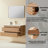 36" Wall Mounted & Floating Single Vanity With Ceramic Sink