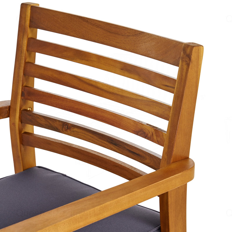 Outdoor Dining Chairs Set of 2, Gray