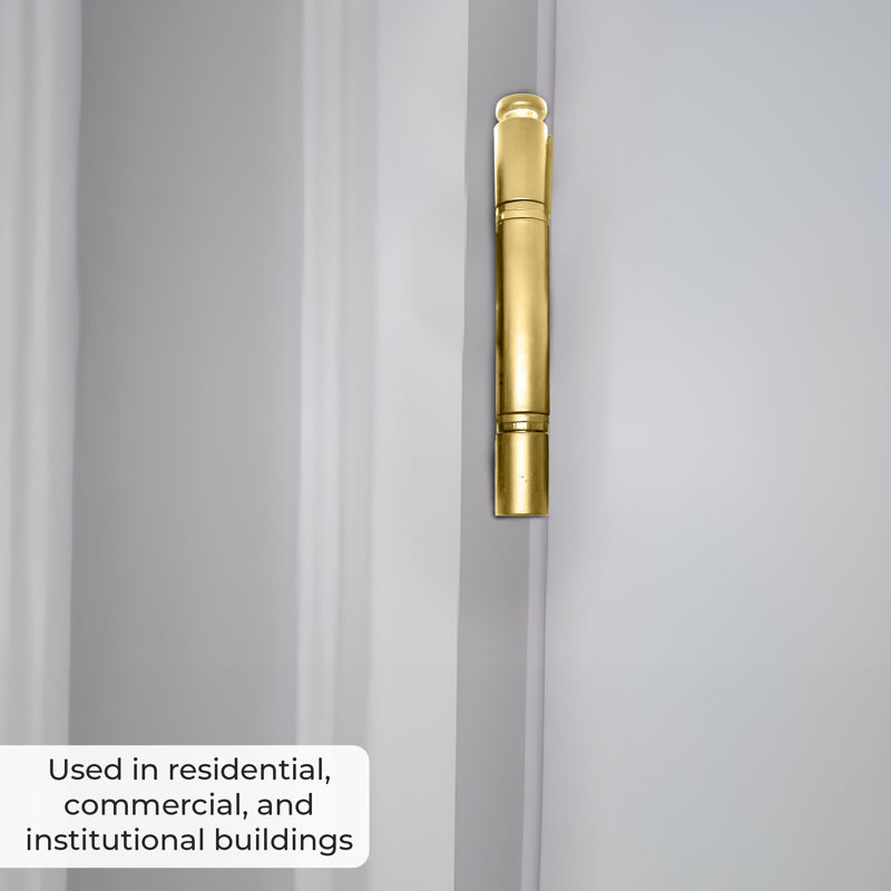 Brixwell 850-8762435 Ultimate 2d Adjustable steel Guide Hinge Removable Pin KTL Brass Alt Finish, Brass