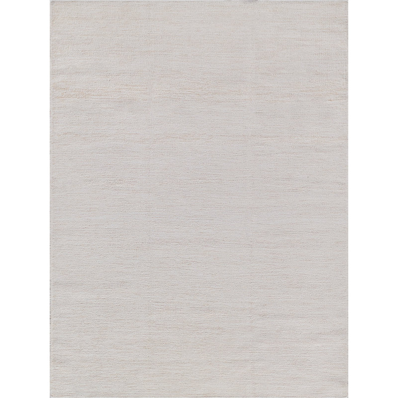 Exquisite Rugs Tranquility Handmade Flatweave Wool Ivory Area Rug, Rectangle 10' x 14'