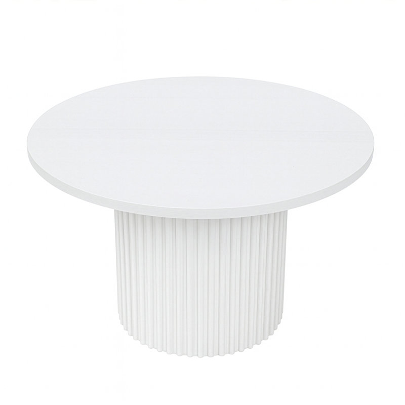 Table de salle à manger Cambree, Blanc, H 30 po x L 48 po x l 48 po