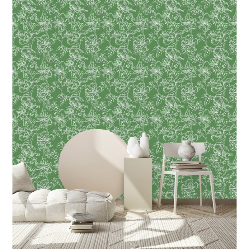 Carreau de papier peint auto-adhésif l 25 po, L 2,09 pi x L 18,75 pi