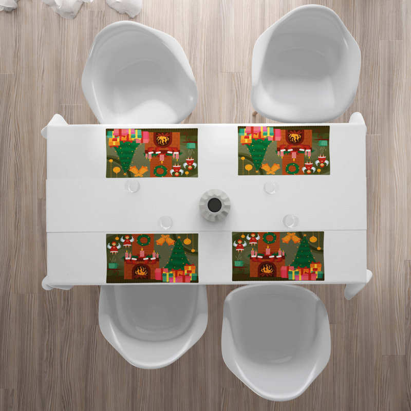 Polyester Abstract Rectangle Placemat