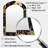 Gold Tropical Leaf Serenade I - Leaves Asymmetrical Decorative Mirror, Traditional Arch Wall Mirror, Printed Metal Art-1834873641