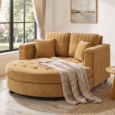Chaise longue d'intérieur surdimensionnée 55 po