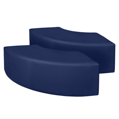Regency Aurora Curved Vinyl Ottoman