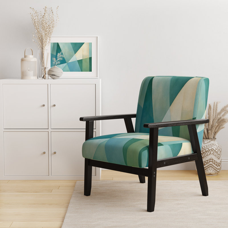 Fauteuil rembourré moderne Green Green