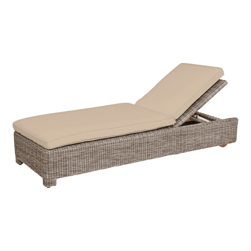 Sag Harbor Outdoor Chaise Lounge, Sag Harbor Oyster, Smoke