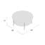 Otto Glass Top Single Coffee Table-1121351400