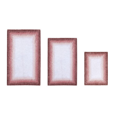 Ensemble de tapis pour salle de bain 100% coton 3 pièces Benine