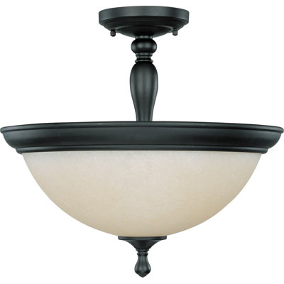 Carlton Glass Semi Flush Mount