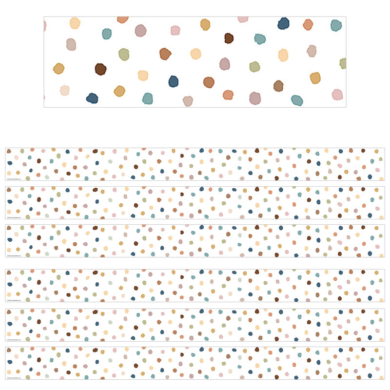 Bordure à pois peints