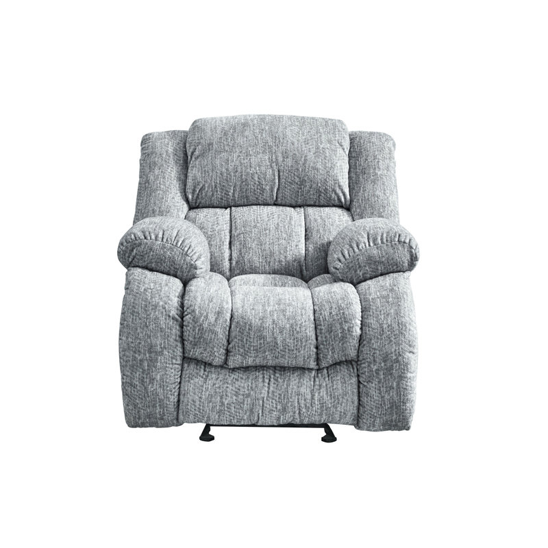 Stonic Grey Glider Recliner, Gray
