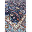 Tapis rouge unique / bleu marine / beige 7 pi 1 po x 13 pi 9 po Bijar