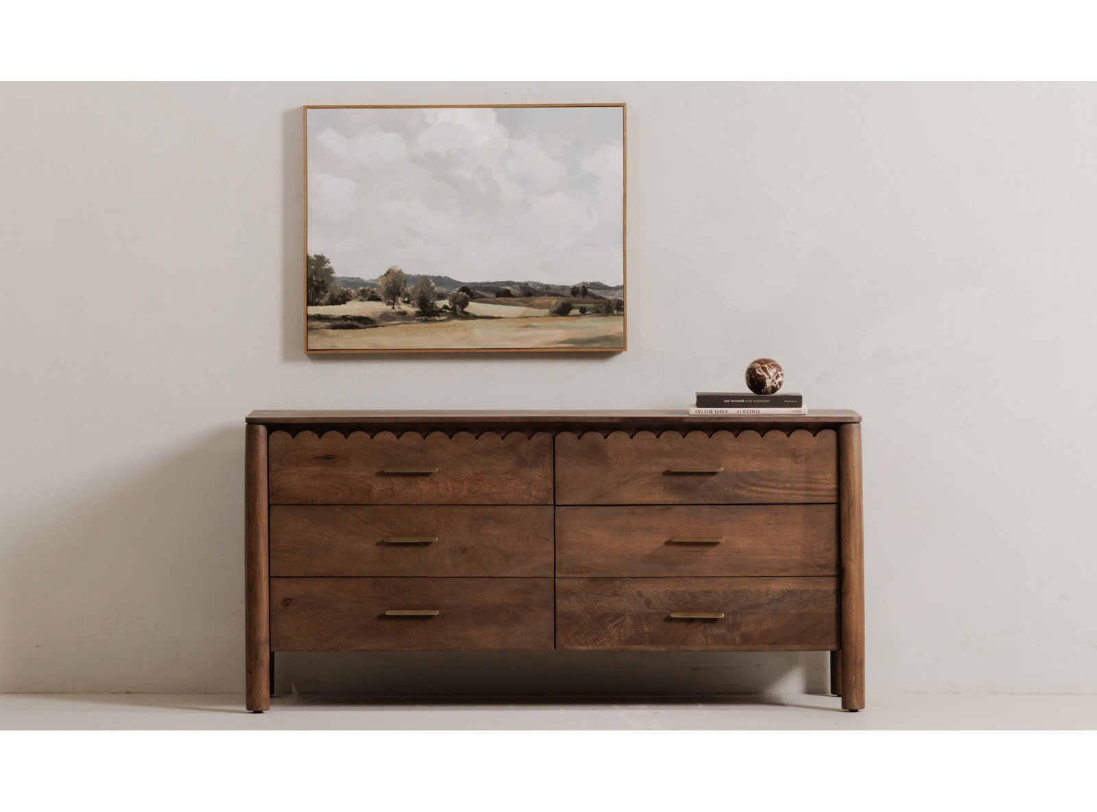 Lola 6 - Drawer Double Dresser, Brown