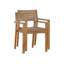 Ensemble de salle à manger d'extérieur 5 pièces en bois d'acacia 5 pièces