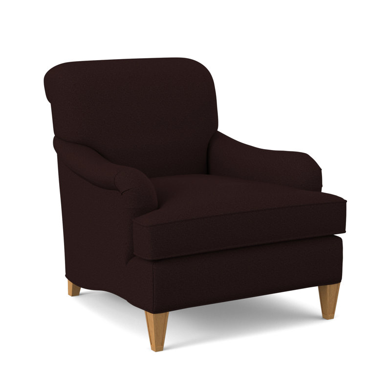 Bristol Upholstered Armchair, Amber, Margaret Mahogany